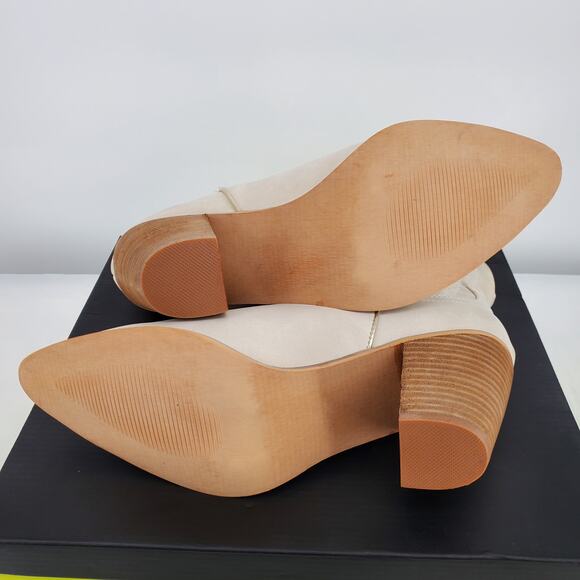 Very Volatile Womens 11 Taylor Western Ankle Boot Off White New In Box - Picture 6 of 8